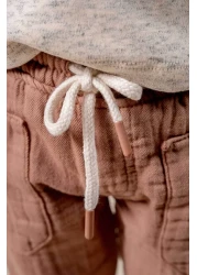 bombe Baby Kids Mink Cotton Hooded Comfortable 3-Piece Set Trend Fashion Bottom Top Set