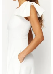  Collection Bridal White A-Line Bow Arrive Woven Wedding/Wedding Evening Dress Night Graduation Dress Tprss24El00105