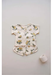 Oh La La Koala For Little Ones طقم قميص علوي وسفلي بطبعة ليمون