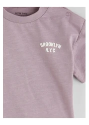 LC Waikiki تي شيرت وشورت مطبوع للأطفال الأولاد 2s