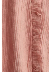 H&M فستان بتفاصيل الكشكشة