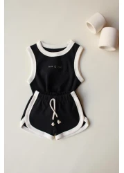 OhlalaKoala طقم شورت رياضي أسود للجنسين