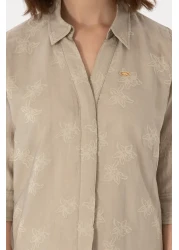 U.S. Polo Assn. Women's Stone Long Sleeve Shirt 50299438 -Vr049