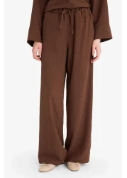 Defacto Relax Fit 2'Li Set Seersucker Textured Long Sleeve Shirt Pants F4094Ax25Sm