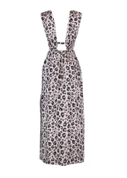  Collection فستان شاطئ طويل بطبعة جلد الفهد - TBESS22EL0731