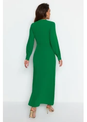  Modest Green Accessory Detailed Aerobin Woven Clothes TCTAW24EB00067