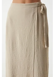 Happiness İstanbul Cream Ayrobin Shalwar Trousers - Women's Skirt Look DE00033