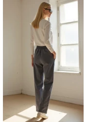 ENZİM JEANS Regular Waist Wide Leg Jeans with Elastic Waist