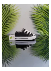 elma bebe حذاء رياضي مريح للأطفال البنات والأولاد للجنسين من القماش الكتاني القصير ذو الأربطة