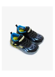 Skechers Light Storm 2.0 Little Boy Black Lighted Sports Shoes 400150 N Bkbl