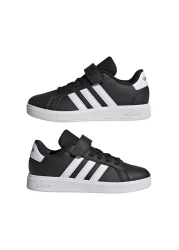 adidas حذاء Grand Court 20 El للجنسين للأطفال باللون الأسود كاجوال للجنسين للأطفال Ls Ie5995