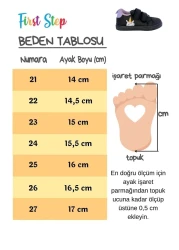 First Step Dinosaur Printed Black Velcro Boy's Casual Sneaker Sports Shoes-S-1006