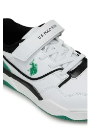 U.S. Polo Assn. U.S. Polo Assn. Martell Jr 4 Fx - Kids Sneakers, White Green Velcro