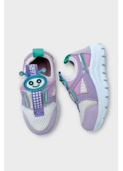 Liger حذاء رياضي للأطفال Airfile خفيف الوزن ونعل رياضي للحضانة والمدرسة باللون الأبيض - LILA