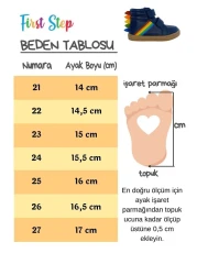 First Step Dinosaur Navy Blue Velcro Boy's Casual Sneaker Sports Shoes-S-1004