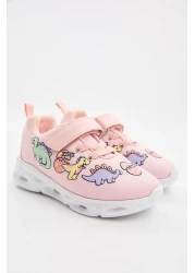 Vicco حذاء رياضي دينو لايت للفتيات لمرحلة ما قبل المدرسة