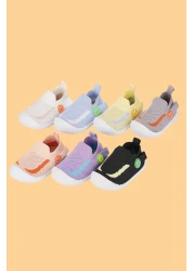 Mumenim حذاء Fire للأولاد والبنات والرضع والأطفال مرن ومريح وغير قابل للانزلاق ونعل رمادي للخطوة الأولى/حذاء رياضي