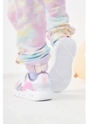 AYAKMOD حذاء رياضي بناتي مضاء باللون الأبيض من الفيلكرو Ruby P