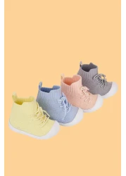 Mumenim حذاء Berbera للجنسين للأطفال الرضع واقي لأصابع القدم غير قابل للانزلاق باللون الأزرق لتقويم العظام الخطوة الأولى والأحذية الرياضية