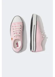 Defacto فتاة L.O.L. حذاء رياضي من الكتان بنعل مسطح مفاجئ