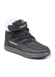 Jump 29180 Black - Pink Girl's Boots with Velcro Zipper