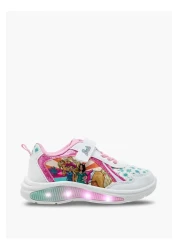 Barbie حذاء رياضي مضيء بطبعة باربي مع إغلاق بخطاف وحلقة