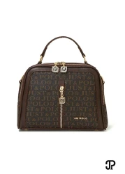 Just Polo حقيبة يد وكتف أنيقة للنساء من الجلد الناعم الفاخر للموسم الجديد الأصلي مع حزام متقاطع قابل للتعديل