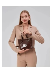 torime Patent Leather Medium Women Shoulder and Cross Bag