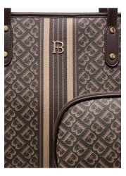 Flora Bella by Shoexpress حقيبة توت بطبعة فلورا بيلا مونوغرام مع محفظة بسحاب