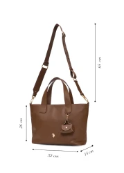 U.S. Polo Assn. A.Brown Women's Shoulder Bag Us25598