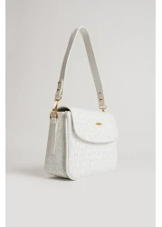 Just Polo 2197 Model Shoulder Bag - 2 Compartments and Stone Color