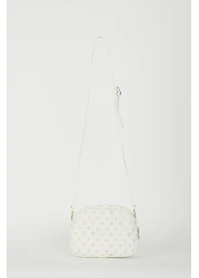 Pierre Cardin White Monogram Women's Shoulder Bag 05PO22Y1534