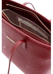 Pierre Cardin حقيبة كتف مطبوعة باللون العنابي 05PO24K1877