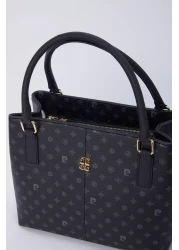 Pierre Cardin Black Monogram Women's Shoulder Bag 05PO22K1592