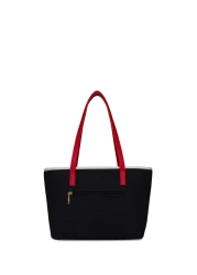 U.S. Polo Assn. حقيبة كتف نسائية باللون الأزرق الداكن والأبيض والأحمر US24732