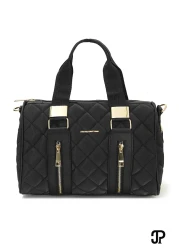 Just Polo Original Women's Cylinder Sports Model Quilted Large Volume Cross Strap Large Size Stylish Shoulder Bag