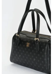 Pierre Cardin Black Monogram Women's Shoulder Bag 05PO22Y1532