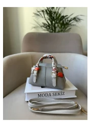 Moda Sekiz Women's Mini Crossbody Hand and Shoulder Bag with Shawl Accessory