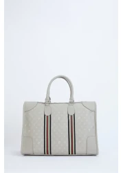 Pierre Cardin Women's Travel Bag - Stone Monogram Shoulder Bag 04PO2275