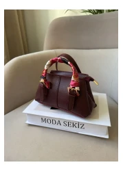 Moda Sekiz Women's Mini Crossbody Hand and Shoulder Bag with Shawl Accessory