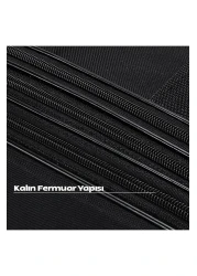 Bambus Home Premium 360 Degree Rotating 4 Wheel Triple Bellows Rolling Suitcase - Giant Size Bag