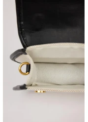 Defacto Women's Canvas Look Faux Leather Shoulder Bag E3714Axns