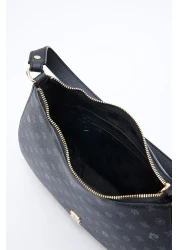 Pierre Cardin Black Monogram Women's Shoulder Bag 05PO23Y1724