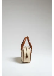 Çantacımstore Women's Straw Look Mini Tote Bag Brown