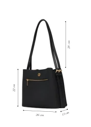 U.S. Polo Assn. حقيبة كتف نسائية سوداء Us25656