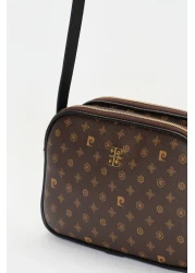 Pierre Cardin Brown Monogram Women's Shoulder Bag 05PO22Y1536