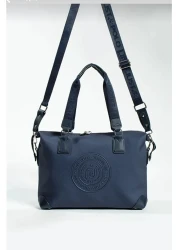Just Polo Women's Navy Blue Hand and Shoulder Bag Large Size-6011