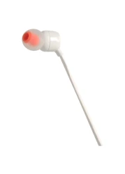 جي بي إل تيون 110 سماعات رأس سلكية داخل الأذن بصوت باس عميق، قوي، ونقي - أبيض