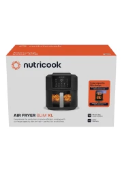 نوتري كوك مقلاة هوائية نحيفة، NC-AFS200، أسود، 7.6 لتر