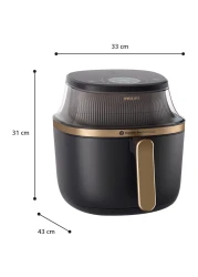 Philips 3000 Series Digital Air Fryer NA332/09, Black, 6.2 L